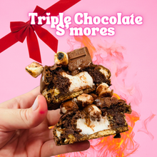 Triple chocolate S’mores NY cookie 🔥 🍫