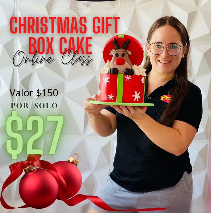 Christmas Gift Box Cake Class